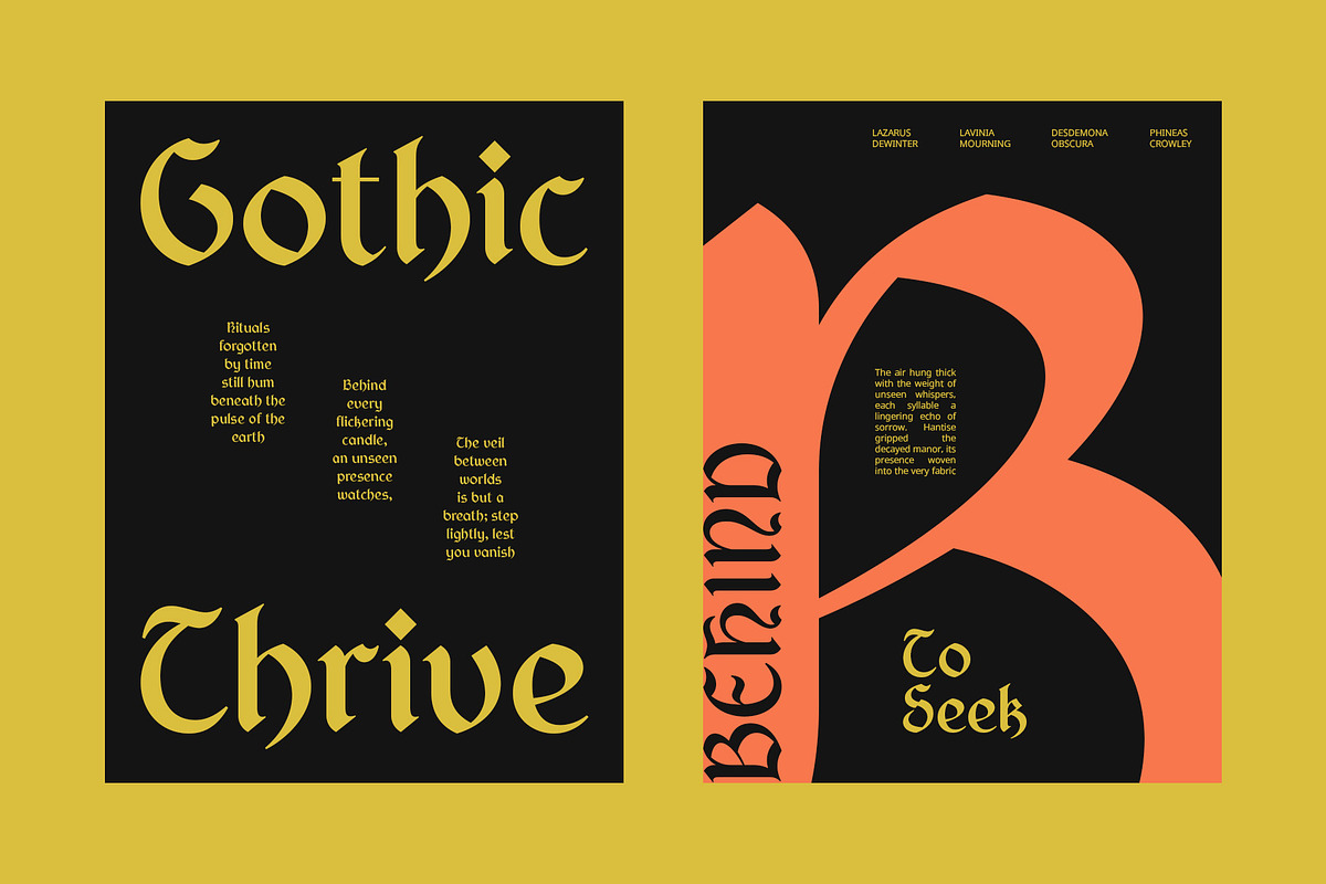 CS Amenity – Gothic Uncial Font, a Blackletter Font by Craft Supply Co. (Photo 3 of 8)