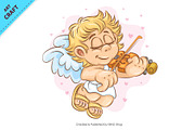 Bundle Cartoon Cupid 03. Tshirt, a Person Illustration by KENO Mascots (Thumbnail 13 of 13)