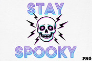Stay Spooky Skull Design SVG, an Illustration by CrexoraLab (Thumbnail 1 of 4)