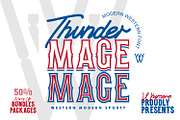 Thunder Mage Display Retro Font, a Symbol Font by WhymoreArt (Thumbnail 1 of 12)