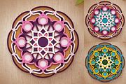 3D Lotus Flower Mandala - SVG Cut Fi, an Object Graphic by Arshad Ali (Thumbnail 6 of 8)