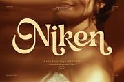 Niken Vintage Elegant Serif Font, a Serif Font by Graphicxell (Thumbnail 1 of 8)