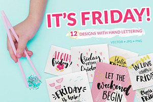Friday - hand lettering sayings