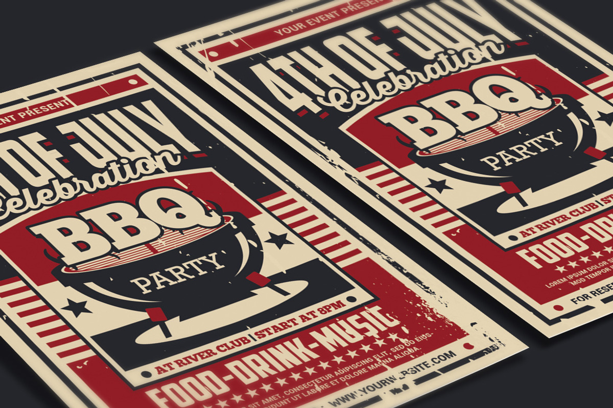 4th of July Celebration BBQ Party, a Flyer Template by Muhamad Iqbal hidayat (Photo 3 of 4)