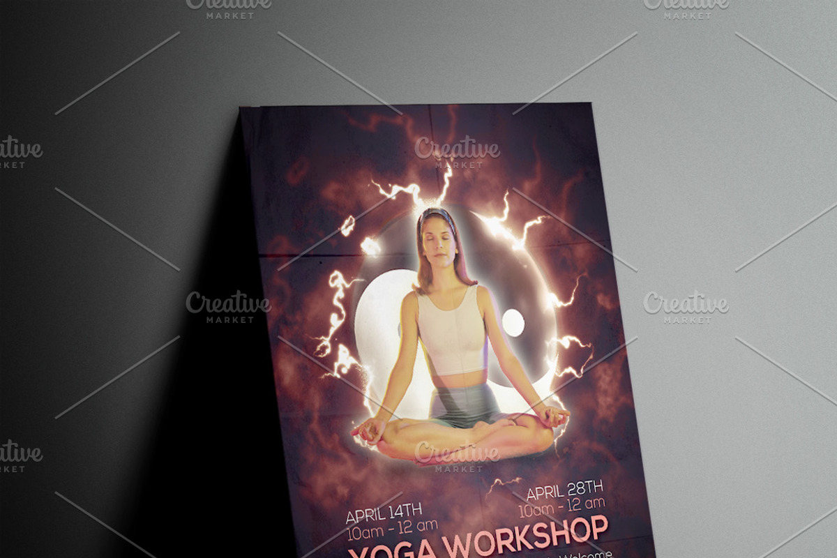 Yoga Event - A4 Flyer Template, a Flyer Template by Illusiongraphic (Photo 4 of 4)