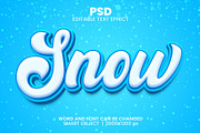 Snow Winter 3d Text Effect Style, a Layer Style Add-On by bdrobin (Thumbnail 1 of 2)