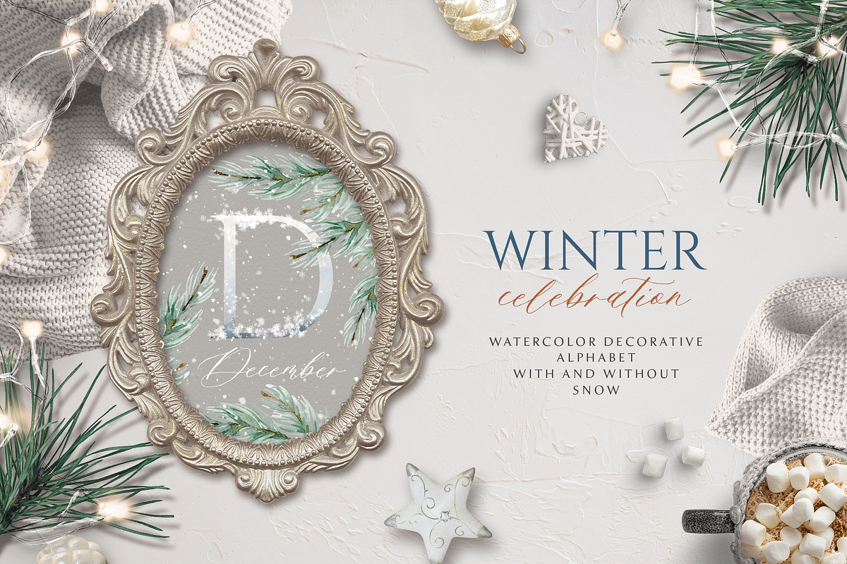 Winter celebration - watercolor set, an Animal Illustration by long summer (Photo 9 of 19)