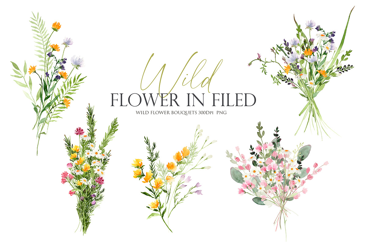 Watercolor flower -Wild flower, an Illustration by Beigetime (Photo 3 of 9)