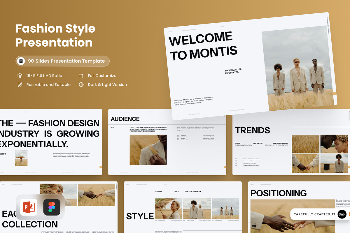 Montis - Fashion Style Presentation, a Presentation Template by SLAB! Design (Photo 1 of 9)