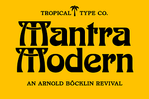 Mantra Modern - Revival Font