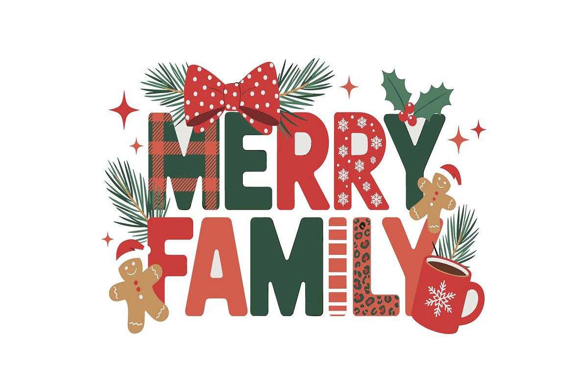 Holiday Vibes Mama Quote SVG Bundle, an Object Graphic by yasushie (Photo 2 of 13)