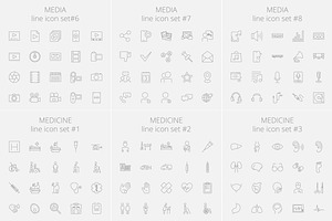 1540 Vector Line Icons Pack.