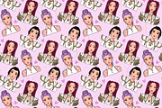 KPop Hunters Seamless Pattern, a Pattern Graphic by Coastal 5 Designs (Thumbnail 2 of 3)