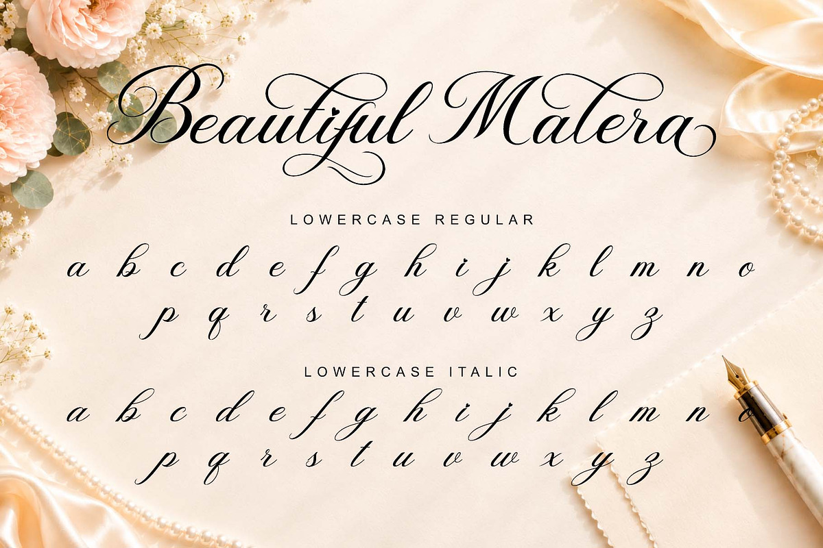 Beautiful Malera, a Handwritten Font by Yoga Letter (Photo 8 of 10)