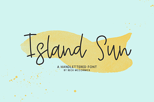 Island Sun Script Font