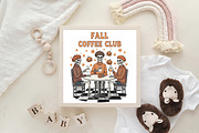 Fall Coffee Club Spooky Season PNG, an Illustration by CraftArtStudio (Thumbnail 4 of 4)