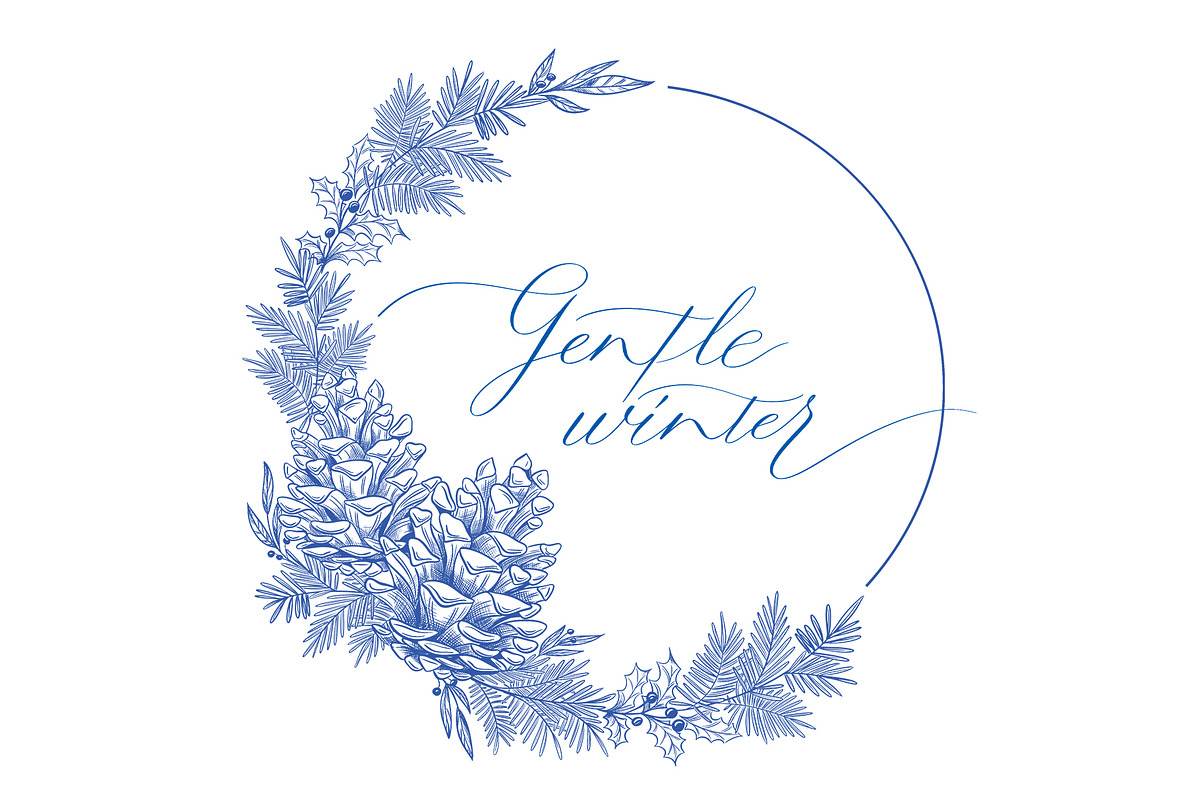 4 Seasons. Calligraphy and Frames., a Seasonal Illustration by Line and Bloom (Photo 9 of 13)