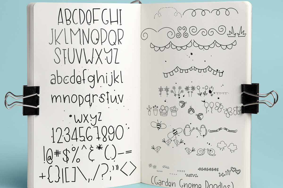 Garden Gnome Font Duo, a Handwritten Font by Groovy Fonts by Mindy (Photo 2 of 5)