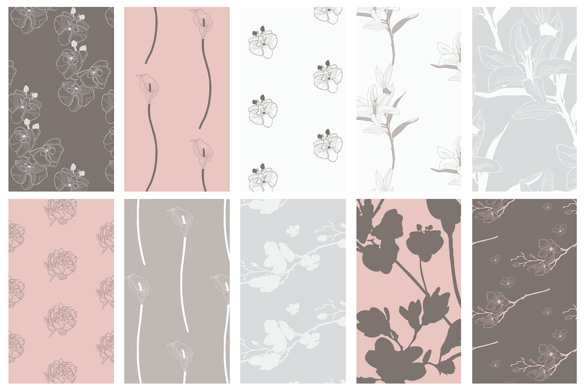 35+ Patterns & 8 Instagram Templates, a Pattern Graphic by Olya Creative (Photo 10 of 14)