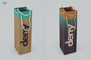 Corrugated Paper Bag 3 Types Mockup, an Advertising Mockup by Denny's Mock-ups (Thumbnail 2 of 6)