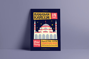 Ramadan Kareem Iftar Party Flyer