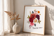 Autumn Blooms Watercolor Flowers, a Seasonal Illustration by DiashaArt (Thumbnail 11 of 11)