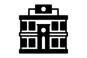 Stations railway solid icon, a Solid Icon by Creative priyanka