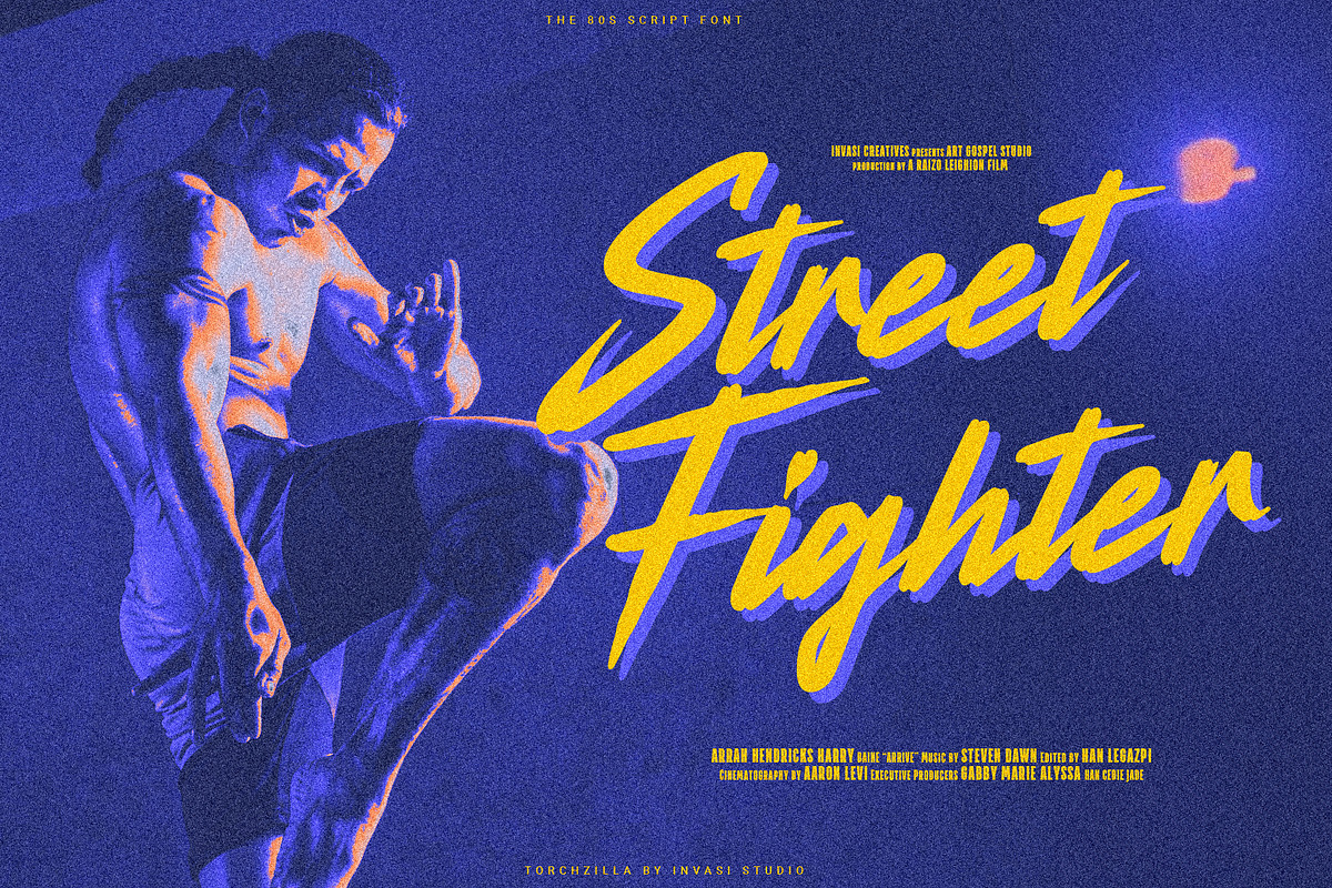 Torchzilla - Retro Script, a Script Font by Invasi Studio (Photo 7 of 10)