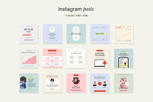 Financial Coach Instagram Pack Canva