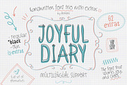 Joyful Diary | Playful Handwriting, a Handwritten Font by AnMark (Thumbnail 1 of 14)