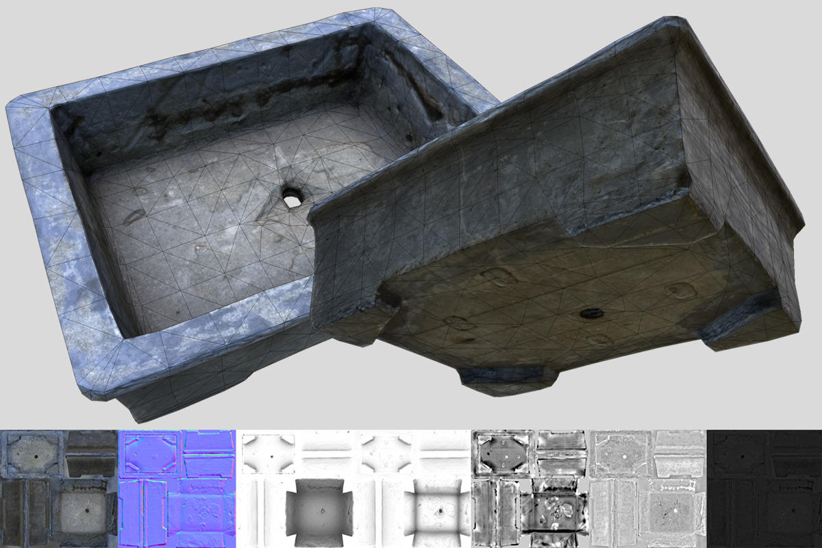 Cement Bonsai Pot, an Object 3D Model by Beatheart Creative Studio (Photo 7 of 7)