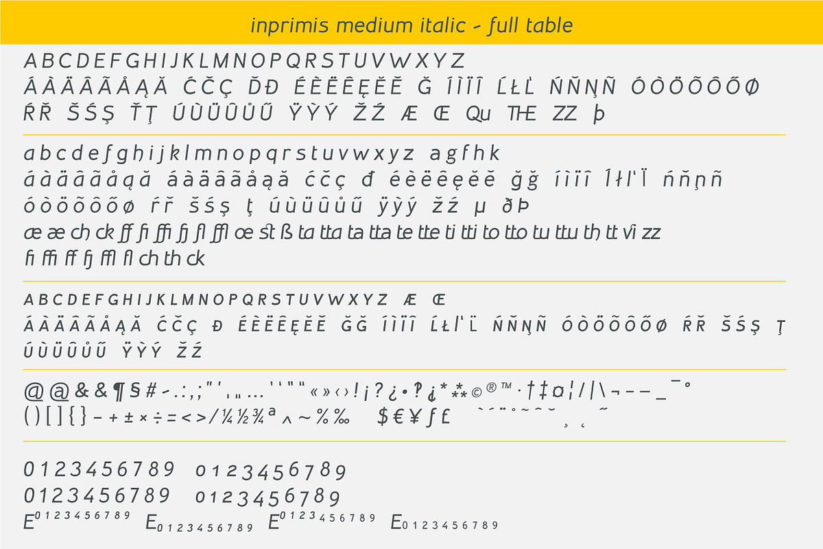 Inprimis Medium Italic preview 7