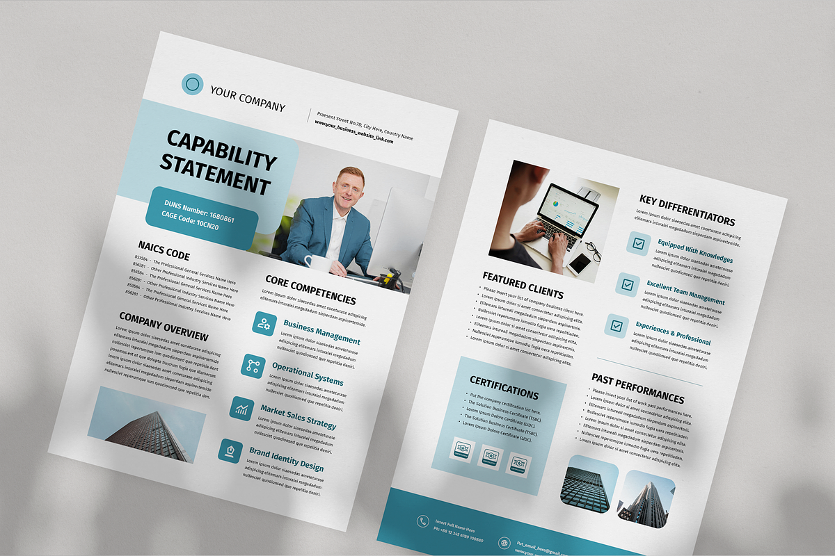Capability Statement | Canva & Word preview 4