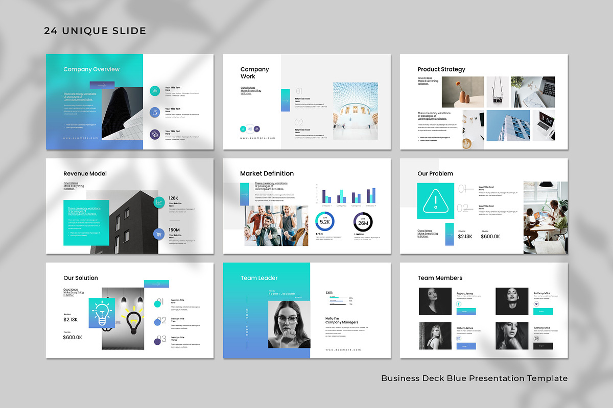 Business Deck Presentation Template preview 7