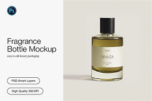 Cosmetic Fragrance Bottle Mockup