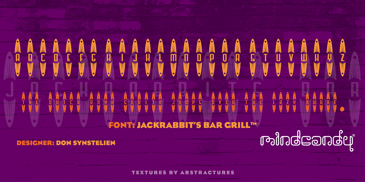 Jackrabbits Bar Grill™, a Font by MINDCANDY