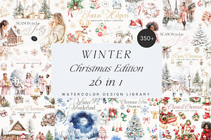 New! Winter Christmas Edition, a Seasonal Illustration by Isabelle Salem