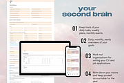 Dreamy Life Planner Notion Template, an App Template by studiorach (Thumbnail 2 of 10)