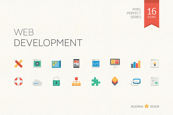 Web Development Flat Icons