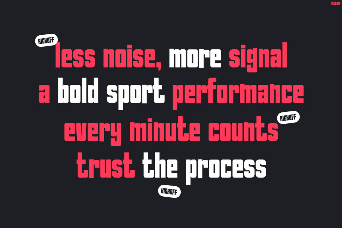 KICKOFF, a Sans Serif Font by Pinisi ART (Photo 7 of 10)