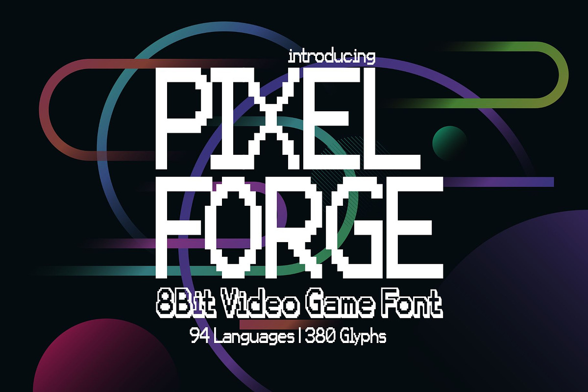 Pixel Forge Font Duo, a Sans Serif Font by HipFonts (Photo 1 of 8)