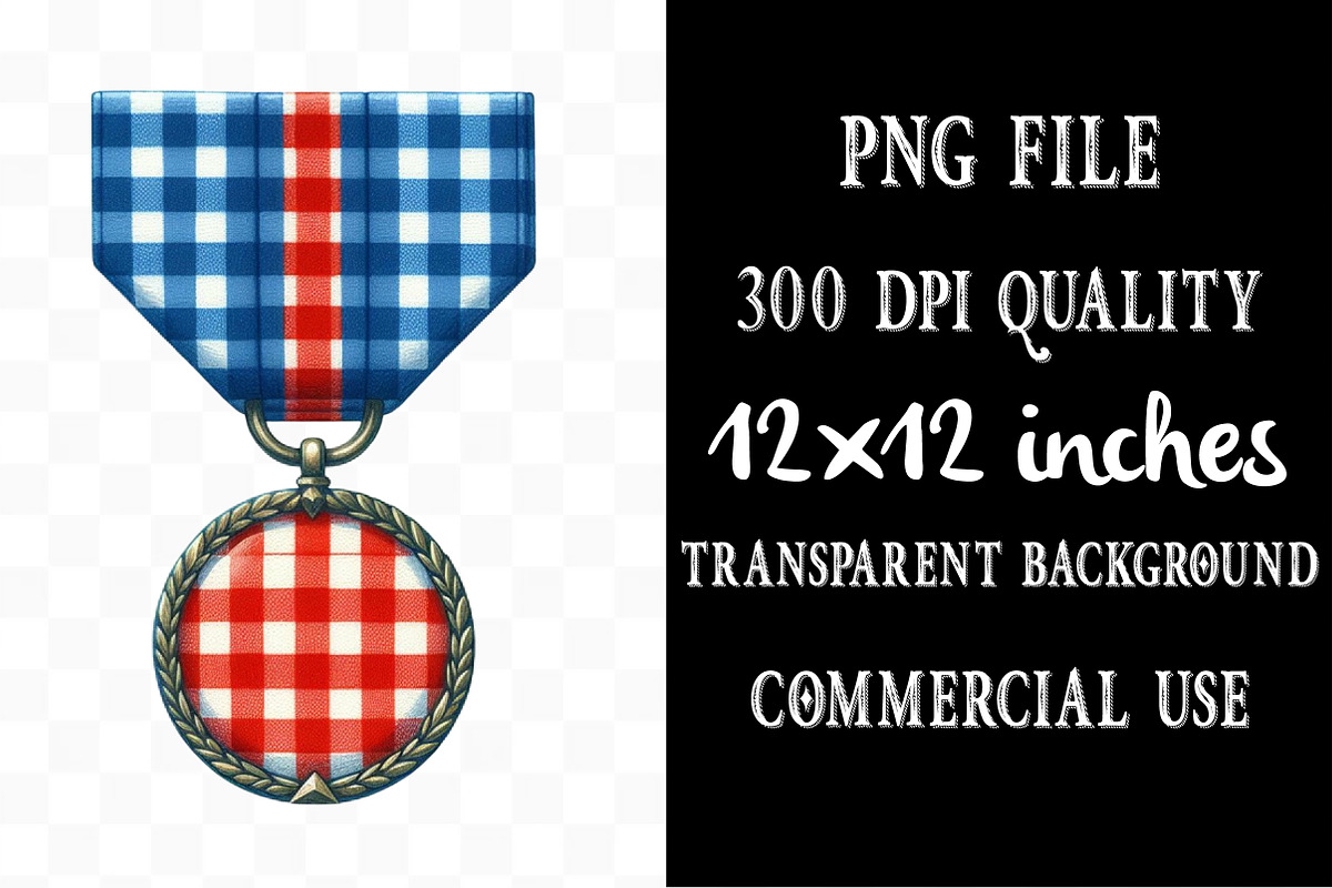 Gingham Veterans Day Clipart, an Illustration by Designking (Photo 3 of 5)