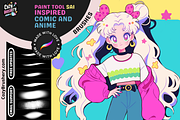 Procreate Paint Tool Sai Brushes, a Brush Add-On by Cozy Brushery (Thumbnail 1 of 10)