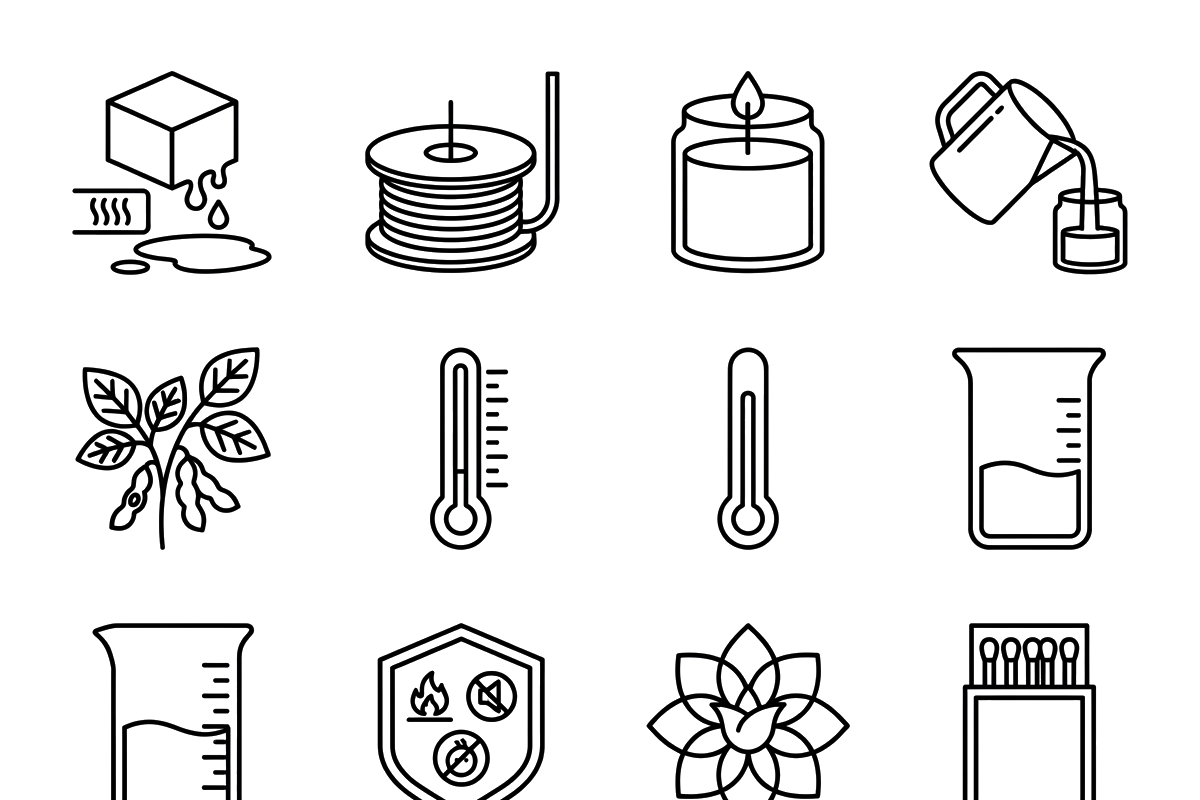 Bundles Set Candle Label Vector, an Outline Icon by adenpinkstore (Photo 9 of 12)