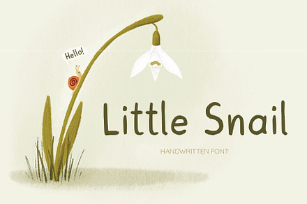 Little Snail, a Handwritten Font by Jelena Sardi