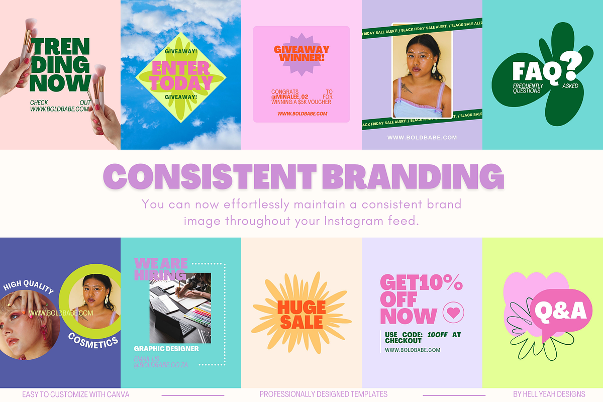 Small Business Instagram Posts, a Social Media Template by Hell Yeah Designs (Photo 7 of 9)