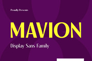 Mavion - Display Sans Family, a Sans Serif Font by Novitype (Thumbnail 1 of 13)