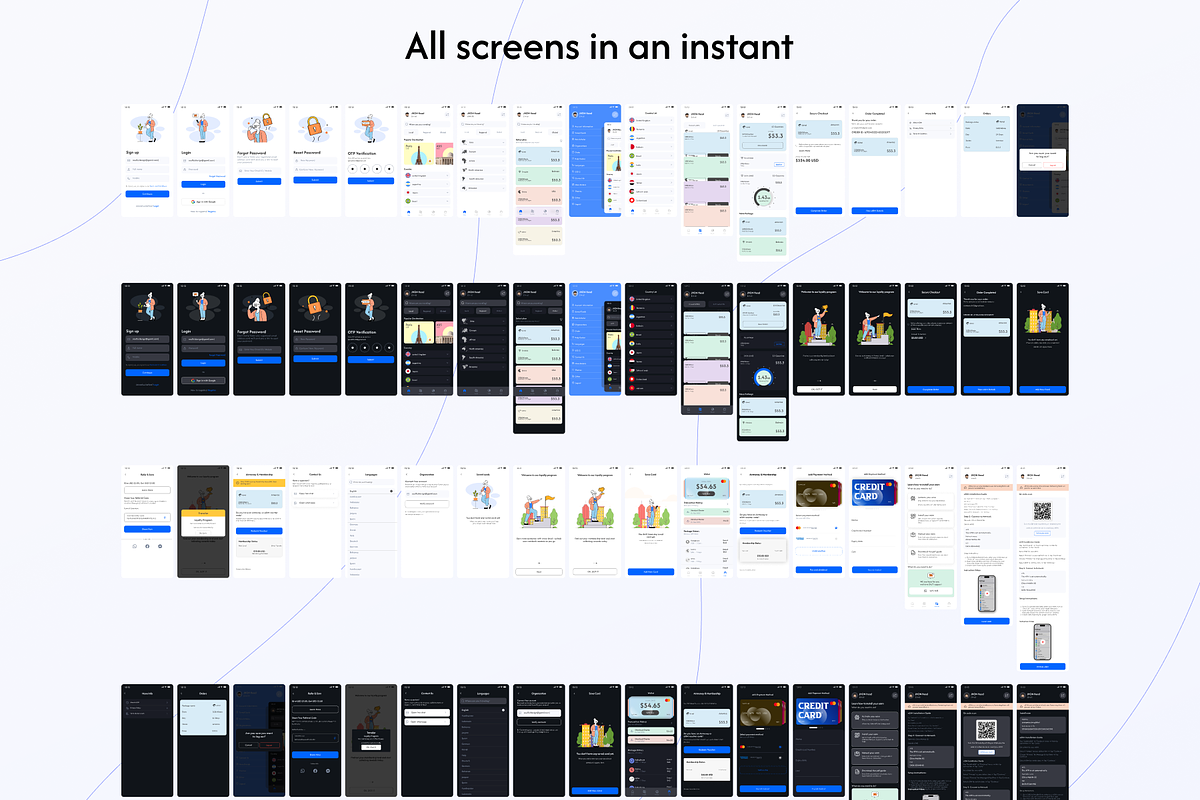 Global eSIM App Ui/Ux Kit, an UI Kit Template by aliakram (Photo 8 of 9)