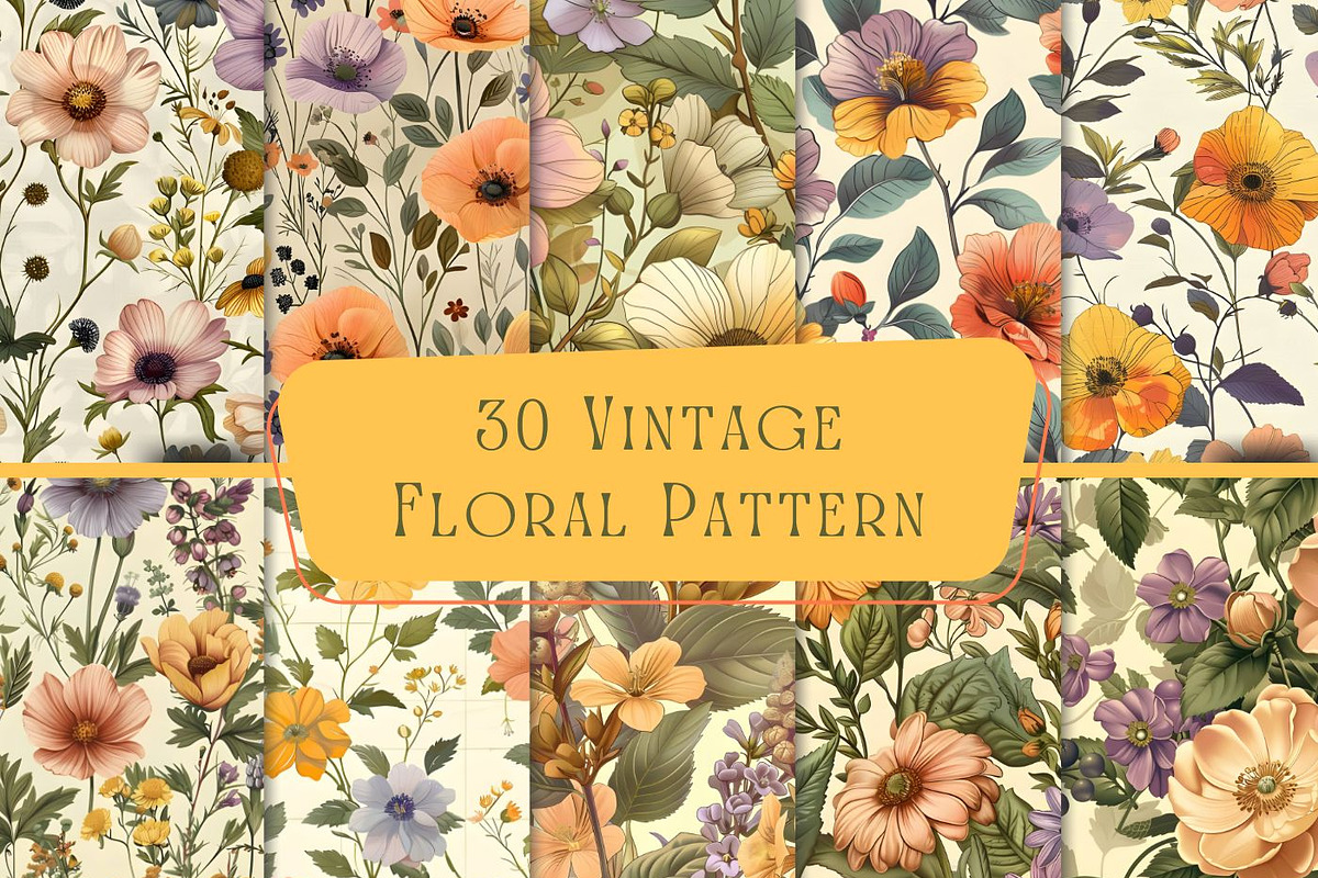Wildflower Garden Seamless Pattern, a Pattern Graphic by UniqueMe (Photo 3 of 14)