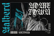 Moxy Rush Blackletter Typeface, a Blackletter Font by alit design (Thumbnail 12 of 20)